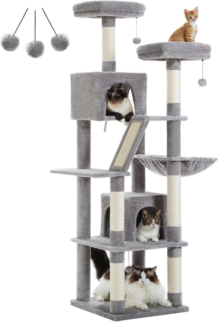 180cm Multi-Level Cat Tree Tower with Scratching Posts