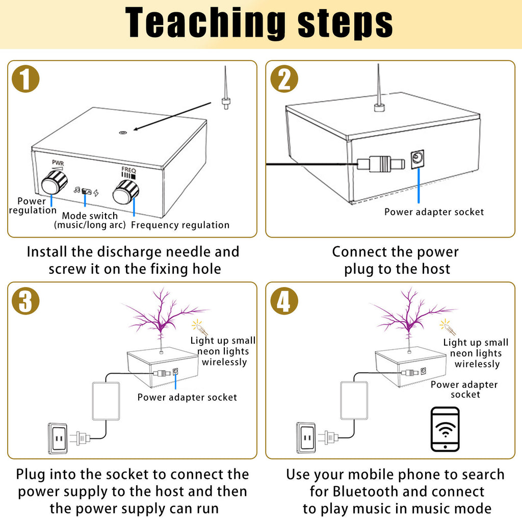 Music Tesla Coil Touchable Artificial Lightning Ar C Plasma Loudspeaker Generator Desktop Toy Wireless Transmission Experiment Gizmokings Warehouse