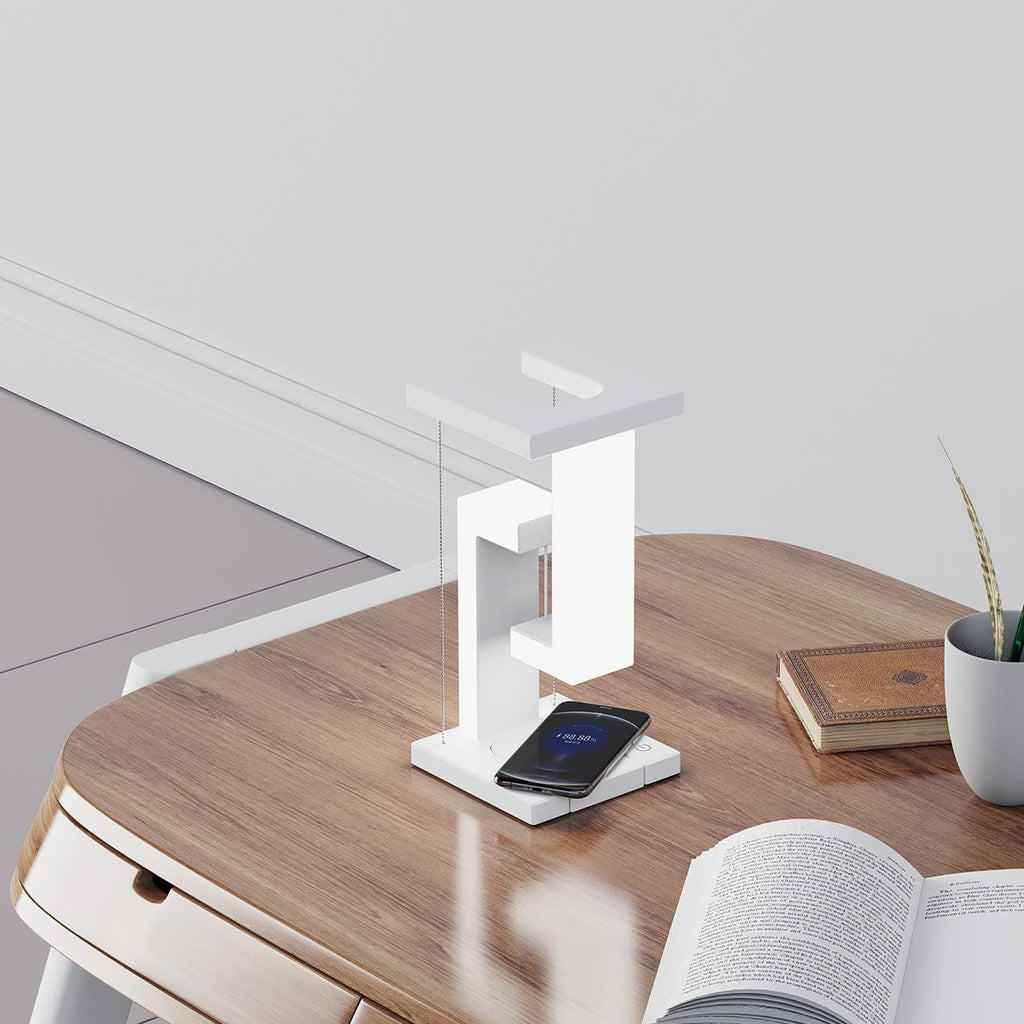 Mesmerizing Floating Lamp That Wirelessly Charges Your Phone—Light Up Your World! Gizmokings Warehouse