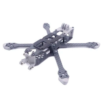 TEOSAW Dipper 5 230mm Wheelbase 5mm Arm Thickness X Type 5 Inch Freestyle Frame Kit Support VISTA / DJI Air Unit for RC Drone FPV Racing Gizmokings Warehouse