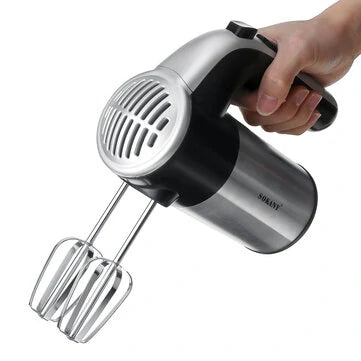 Kitchen Electric Hand Mixer with 5 Speeds Whisk with Egg Beater Dough Hook