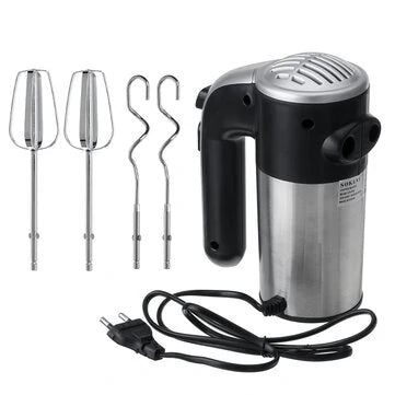 Kitchen Electric Hand Mixer with 5 Speeds Whisk with Egg Beater Dough Hook