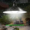 Solar Pendant Light Outdoor Waterproof LED Lamp Double-head Chandelier Decorations with Remote Control for Indoor Shed Barn Room Gizmokings Warehouse