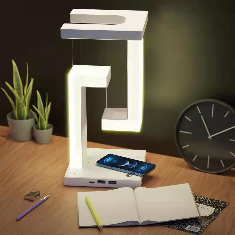 Mesmerizing Floating Lamp That Wirelessly Charges Your Phone—Light Up Your World! Gizmokings Warehouse